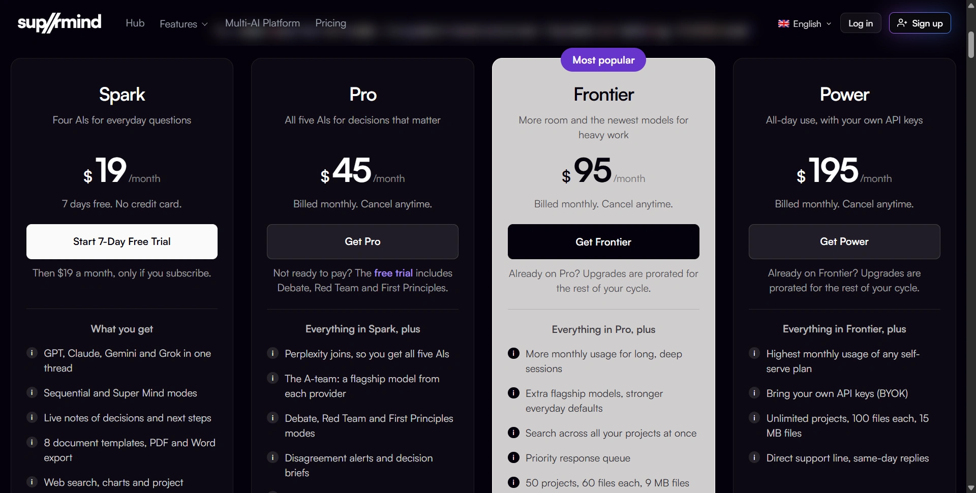 suprmind hub pricing