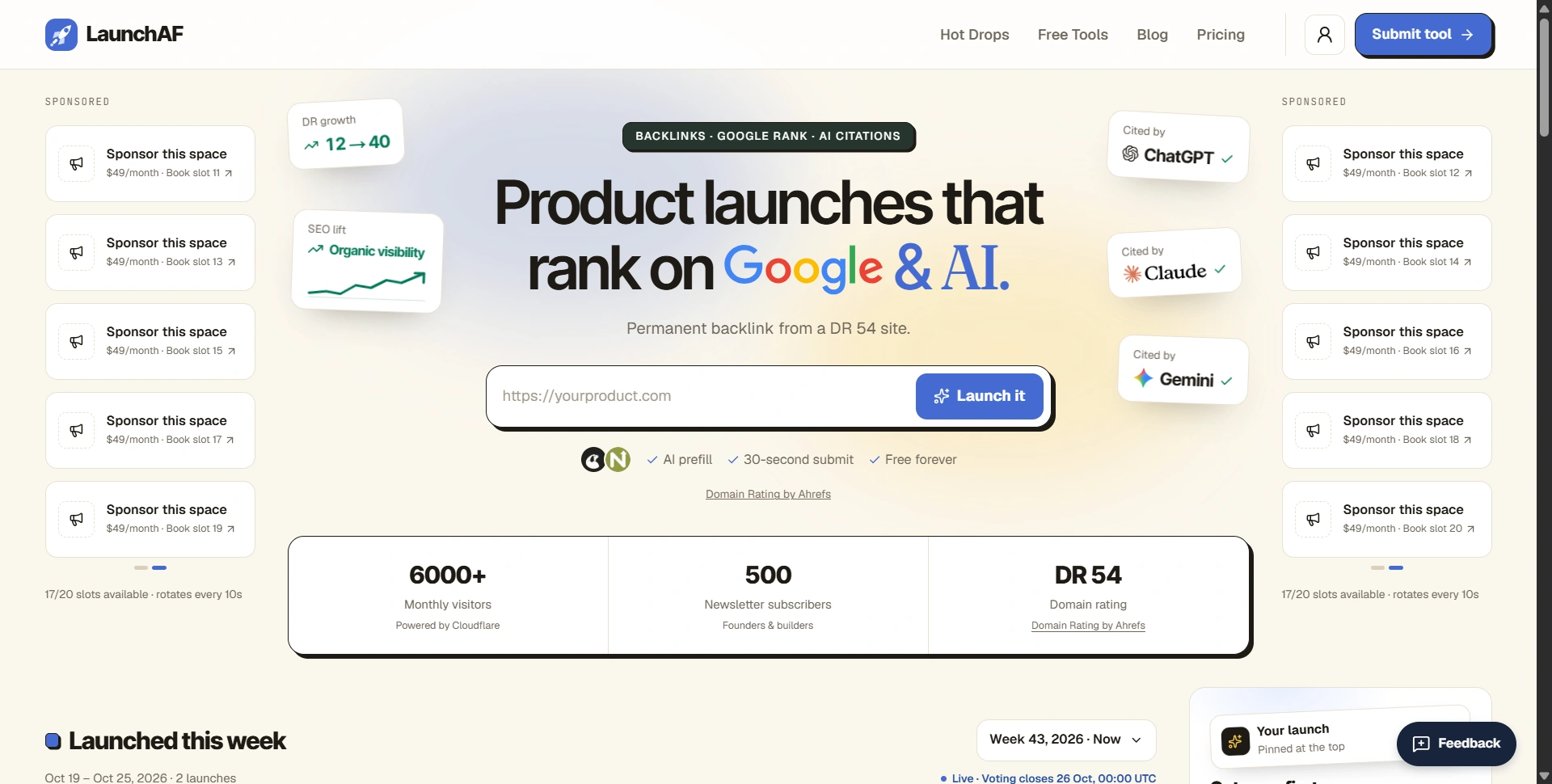 LaunchAF - Product Launch Platform