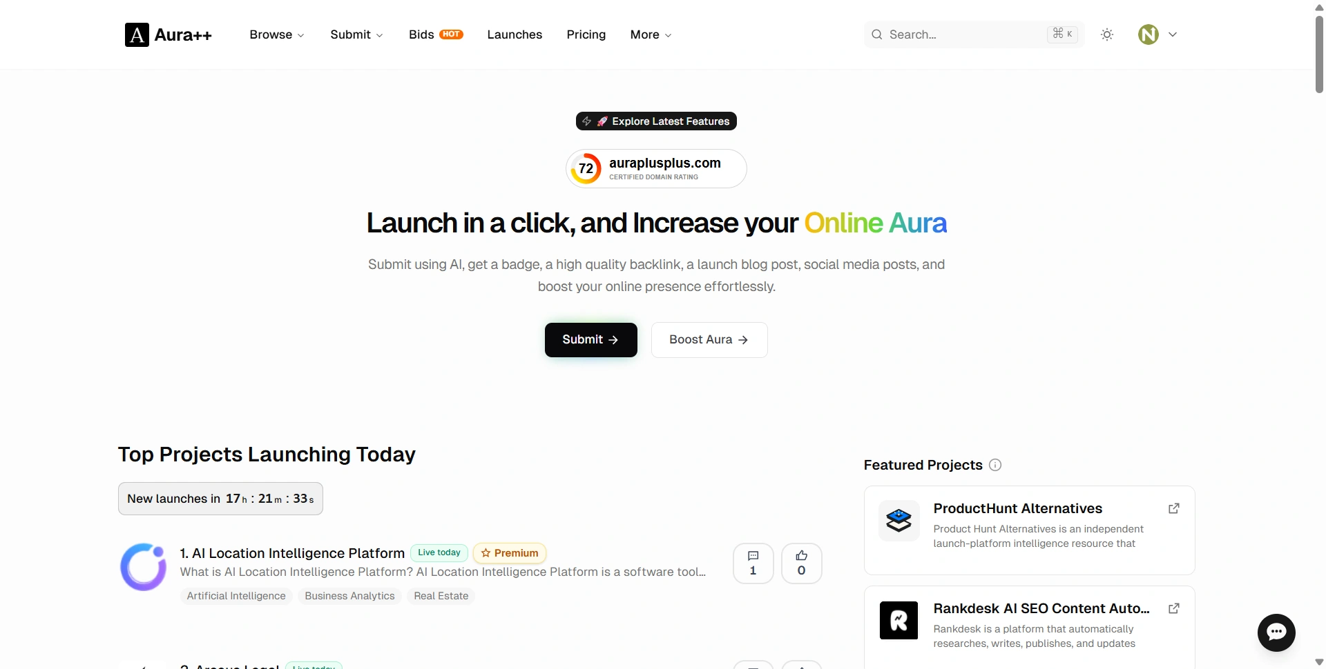 Aura++ Homepage
