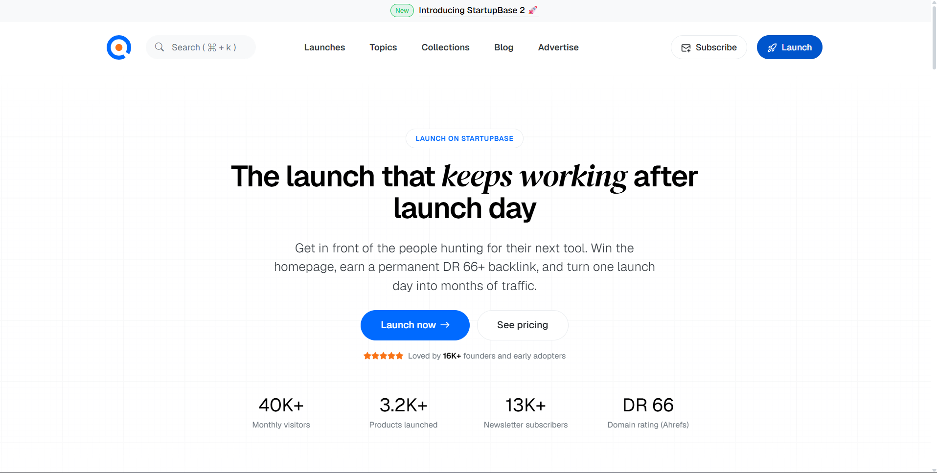 startupbase launch
