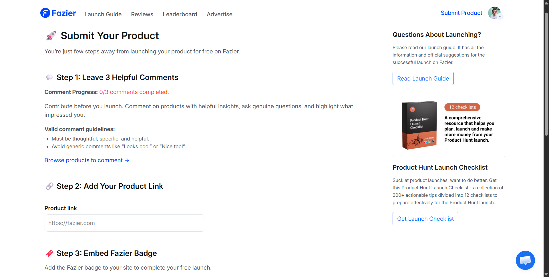 fazier launch