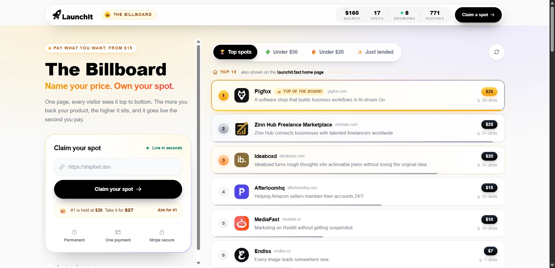 launchit billiboard