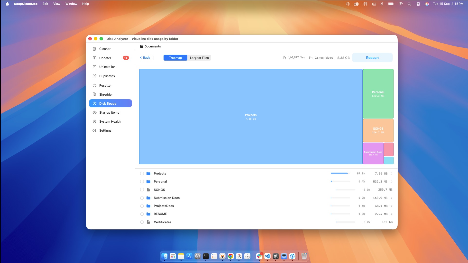 discsapce deepcleanmac