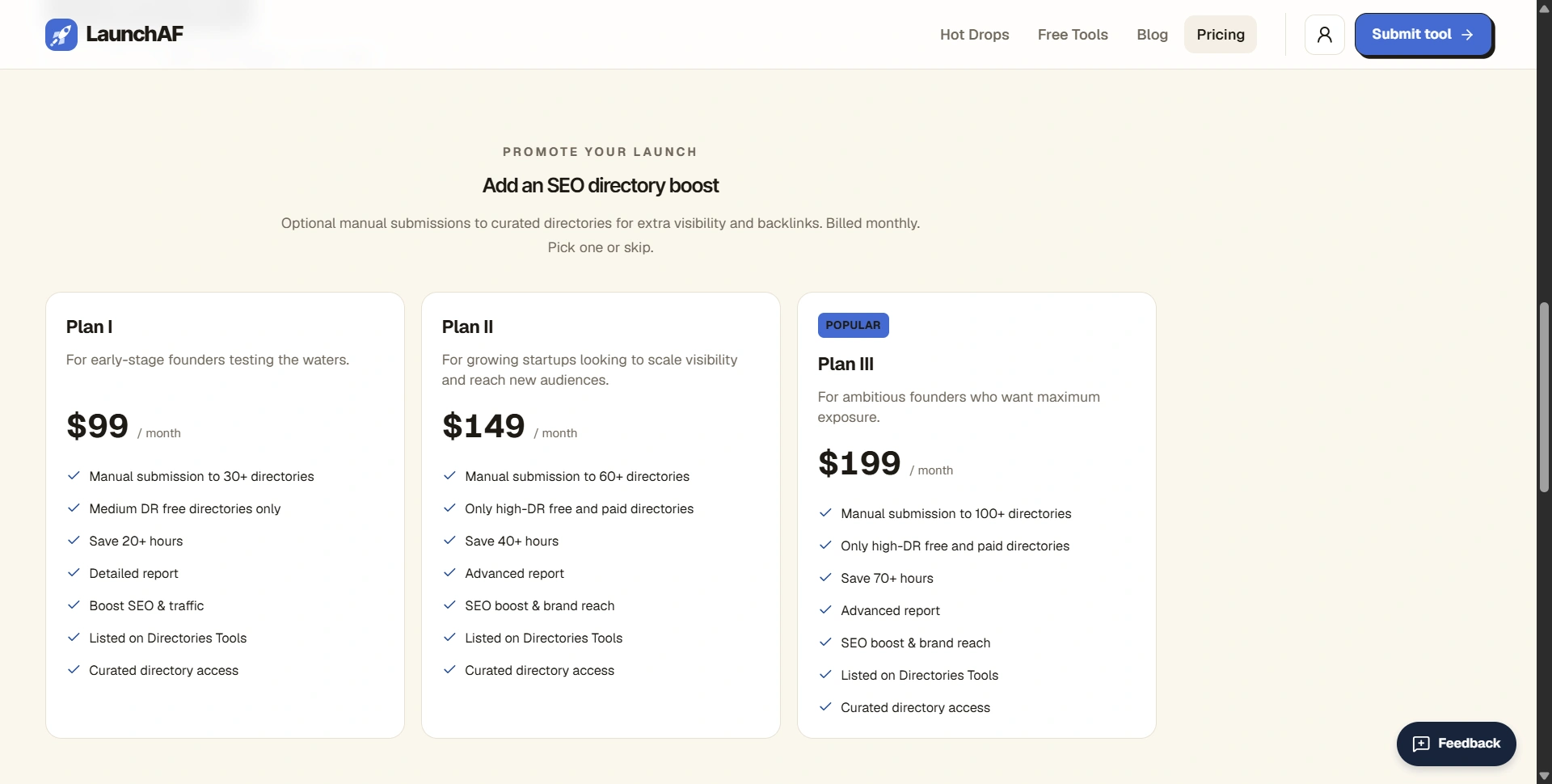 Launch Directory Submission Services