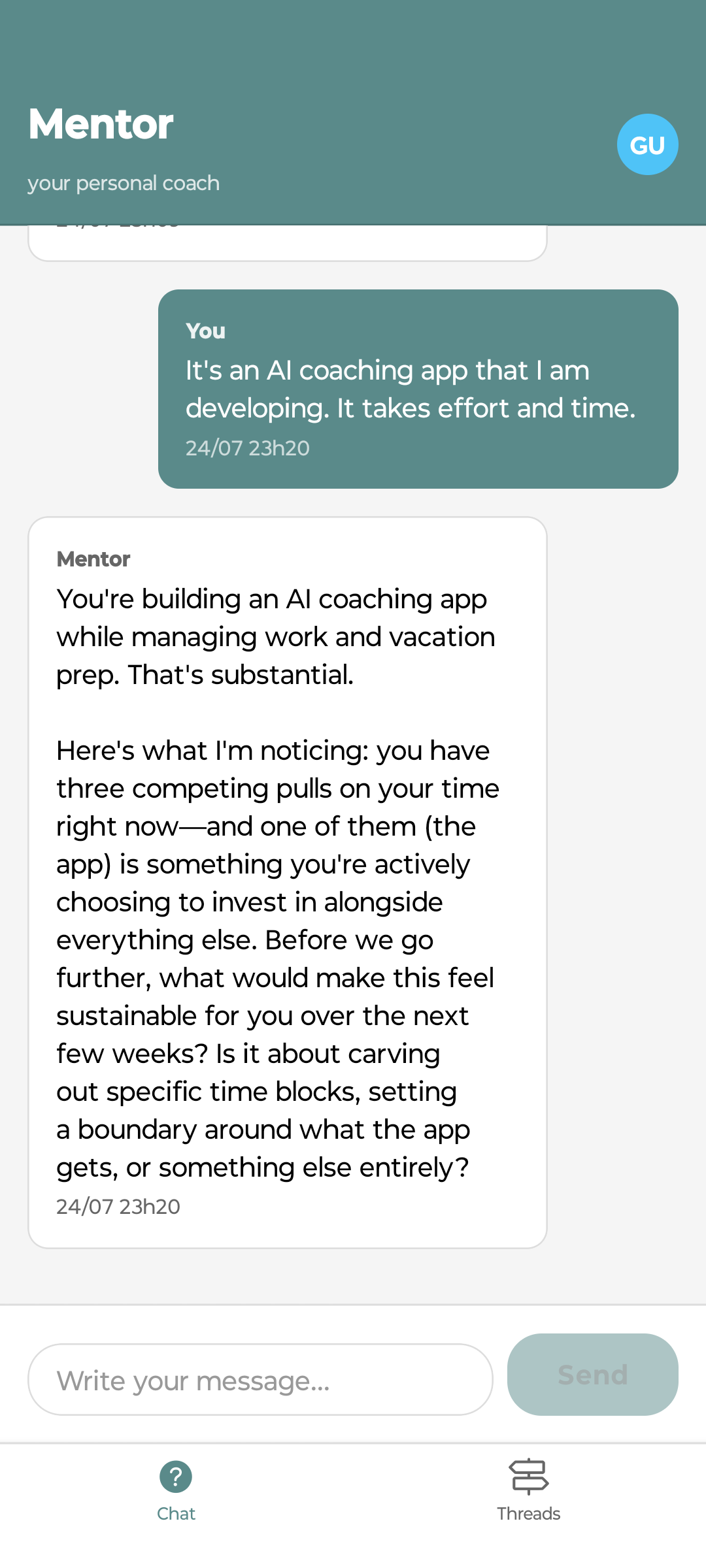 Mentor screenshot 1