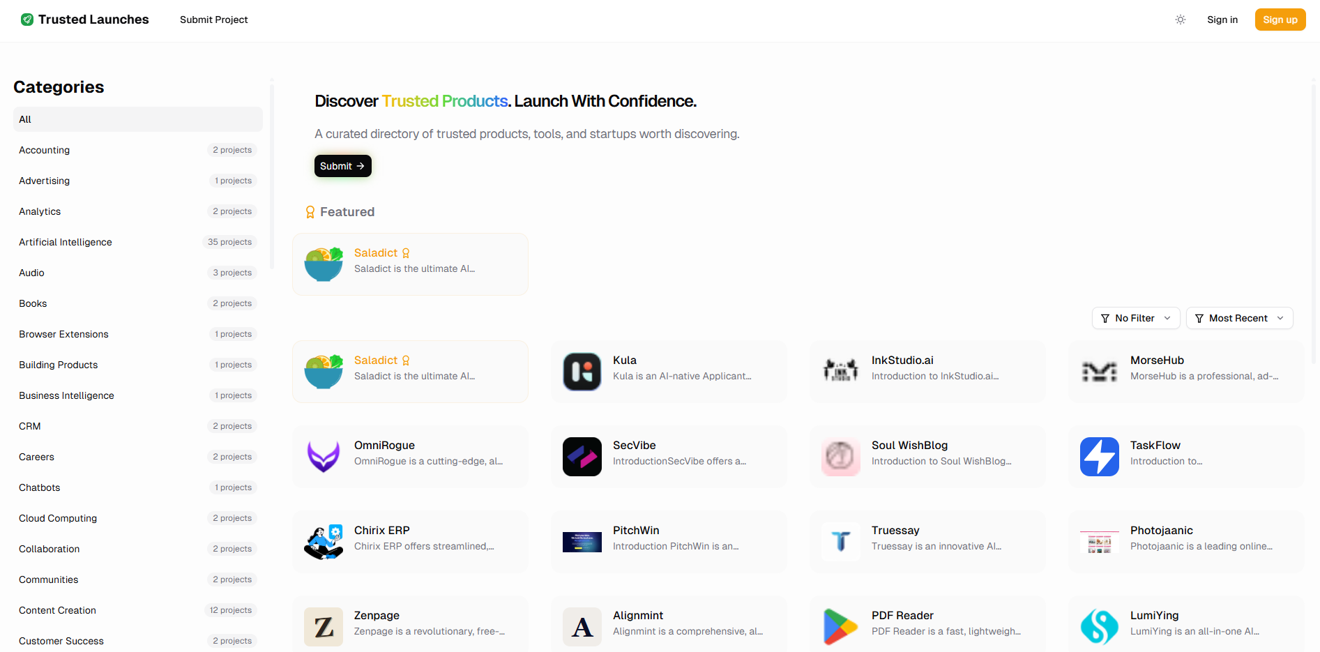 Trusted Launches screenshot 1