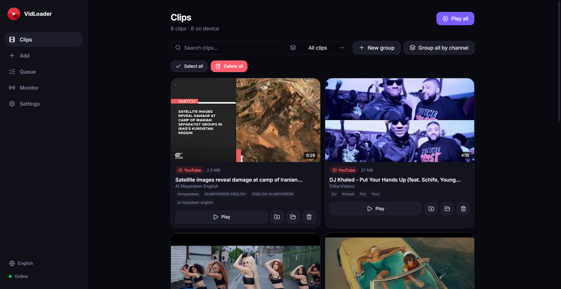 VidLoader screenshot 1