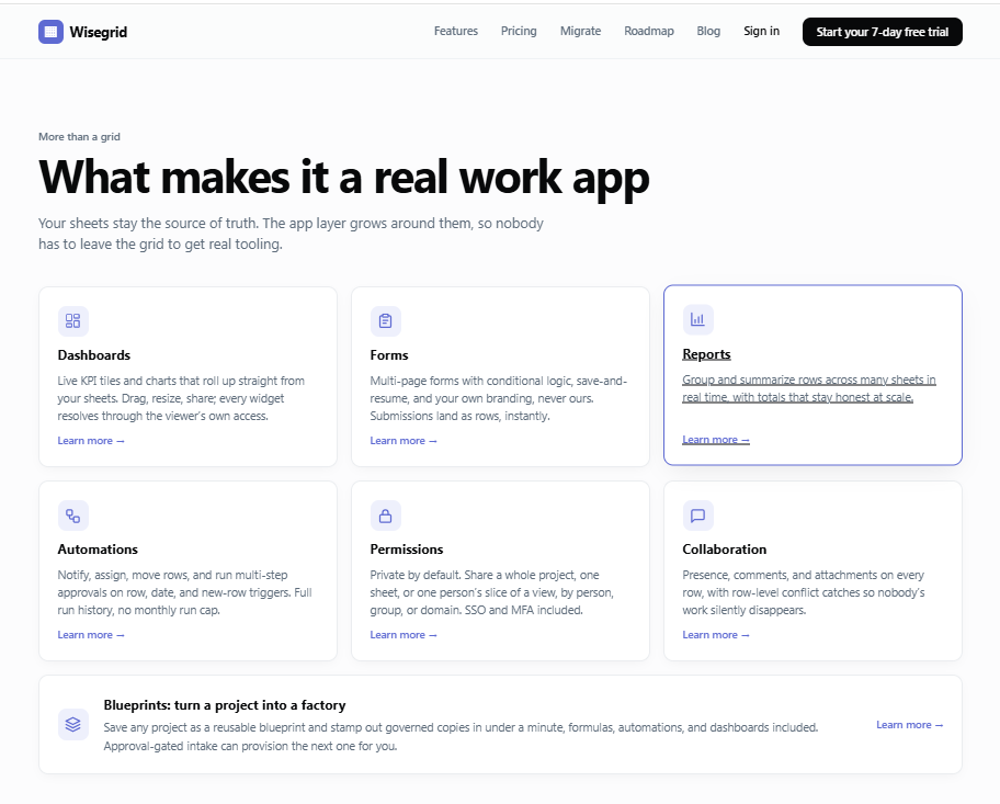 Wisegrid screenshot 2