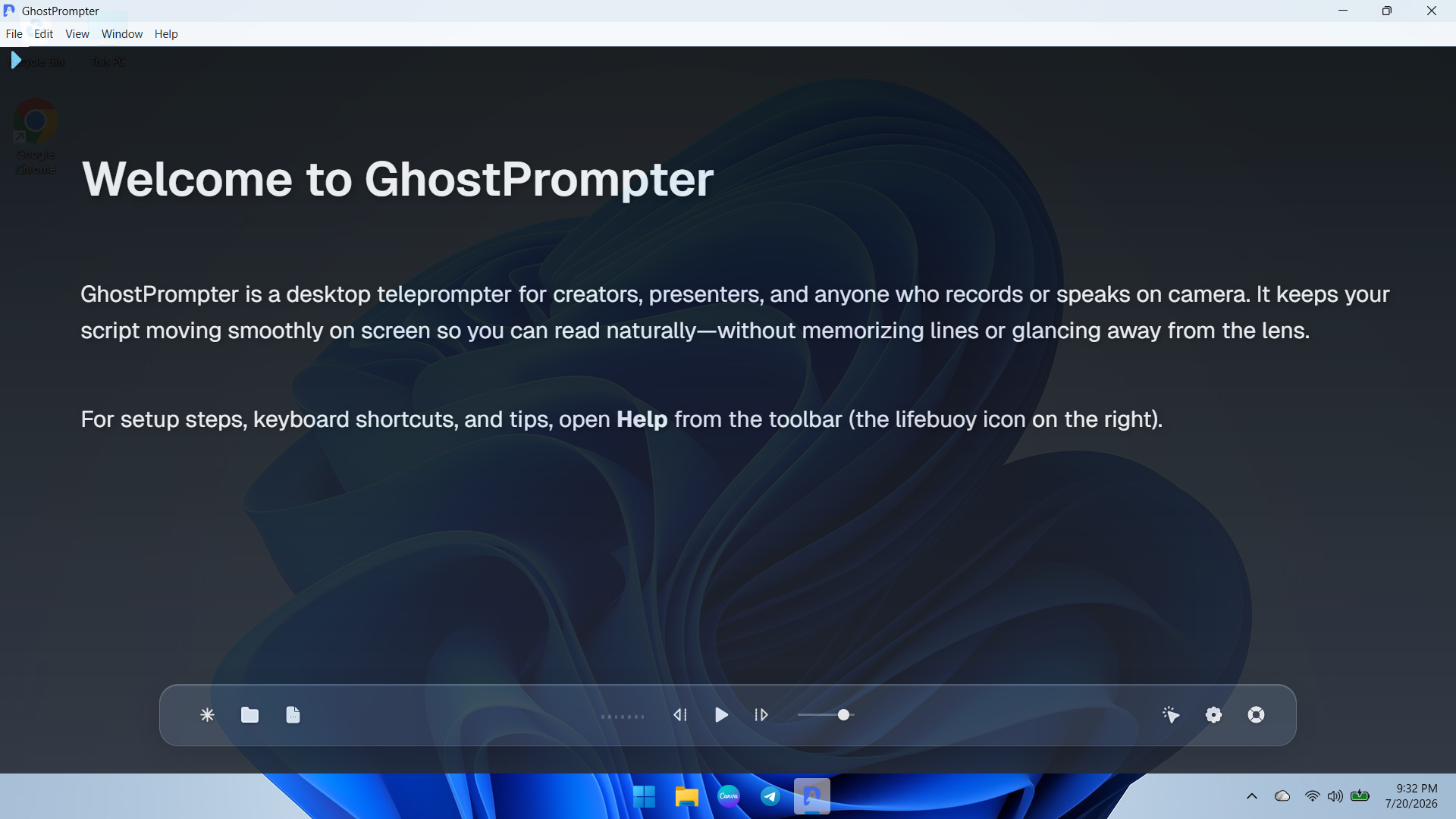GhostPrompter screenshot 1