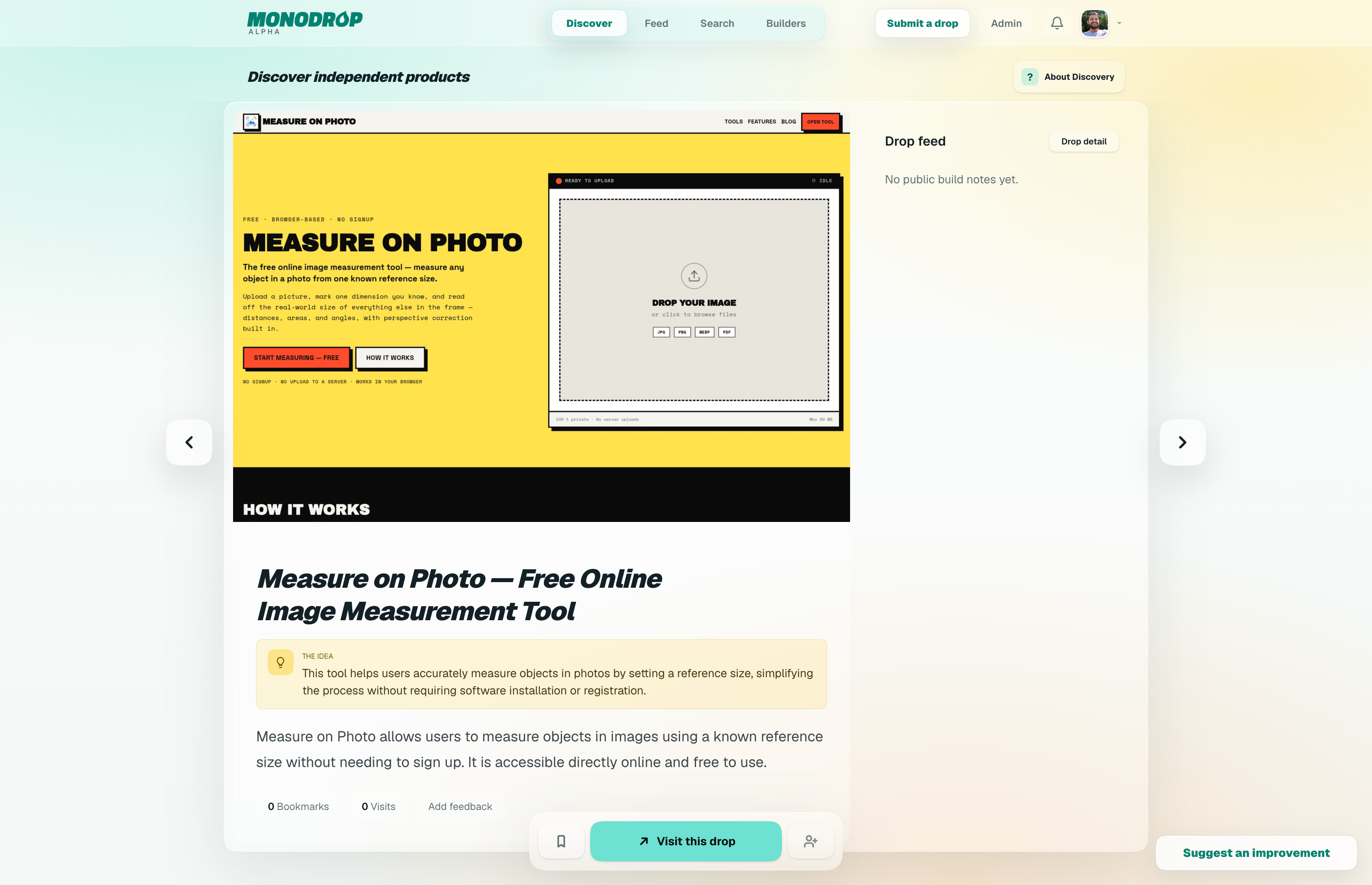 Monodrop screenshot 2