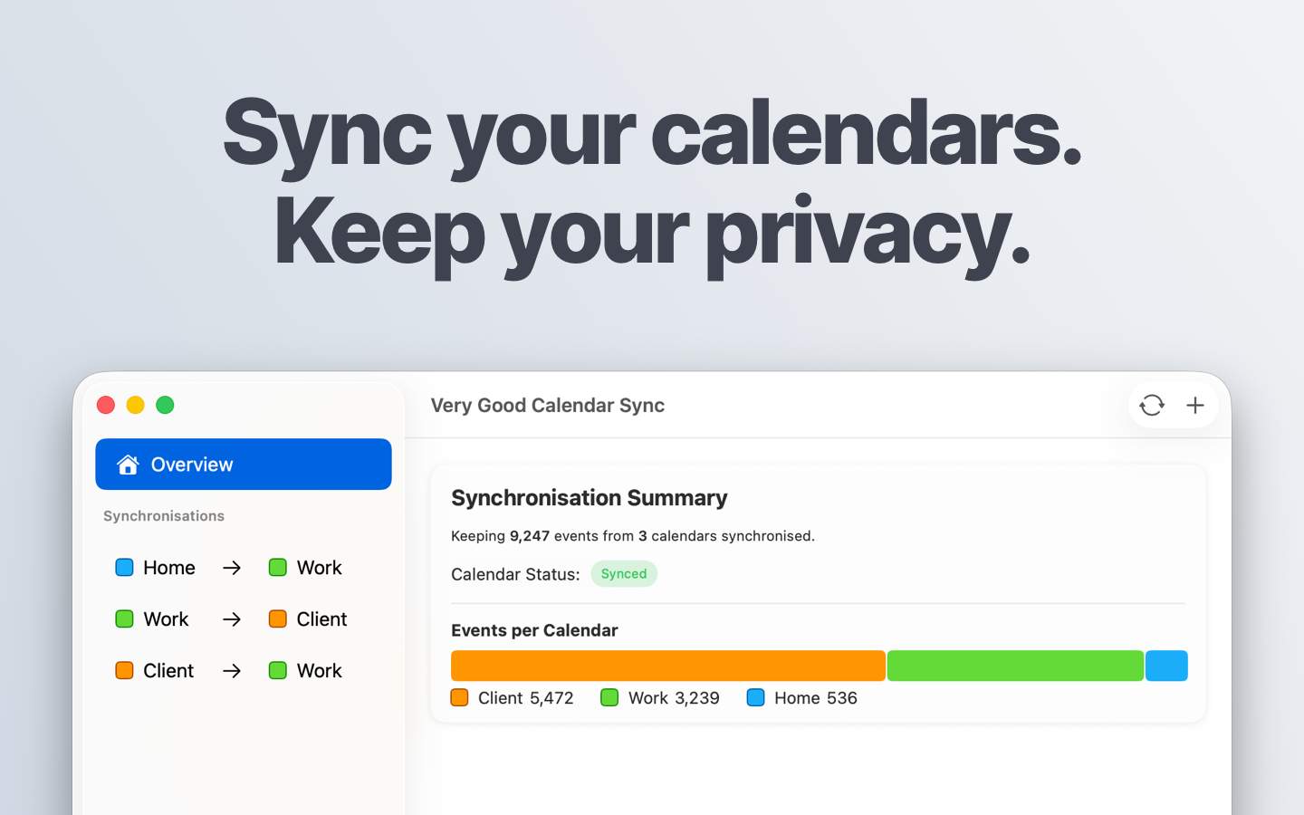 Very Good Calendar Sync screenshot 1