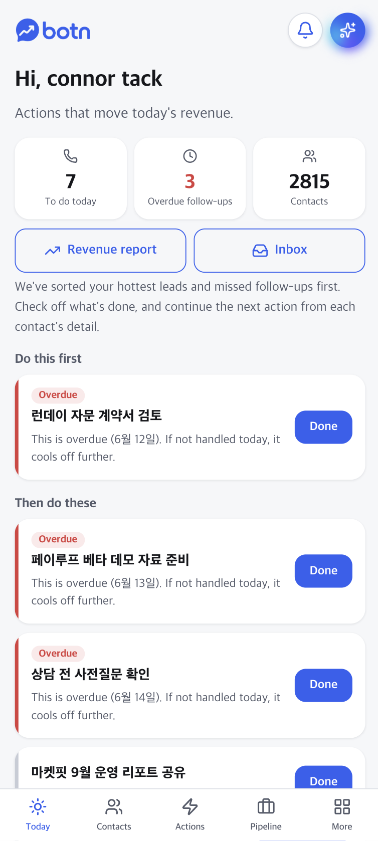 Botn - Modern Sales OS screenshot 3