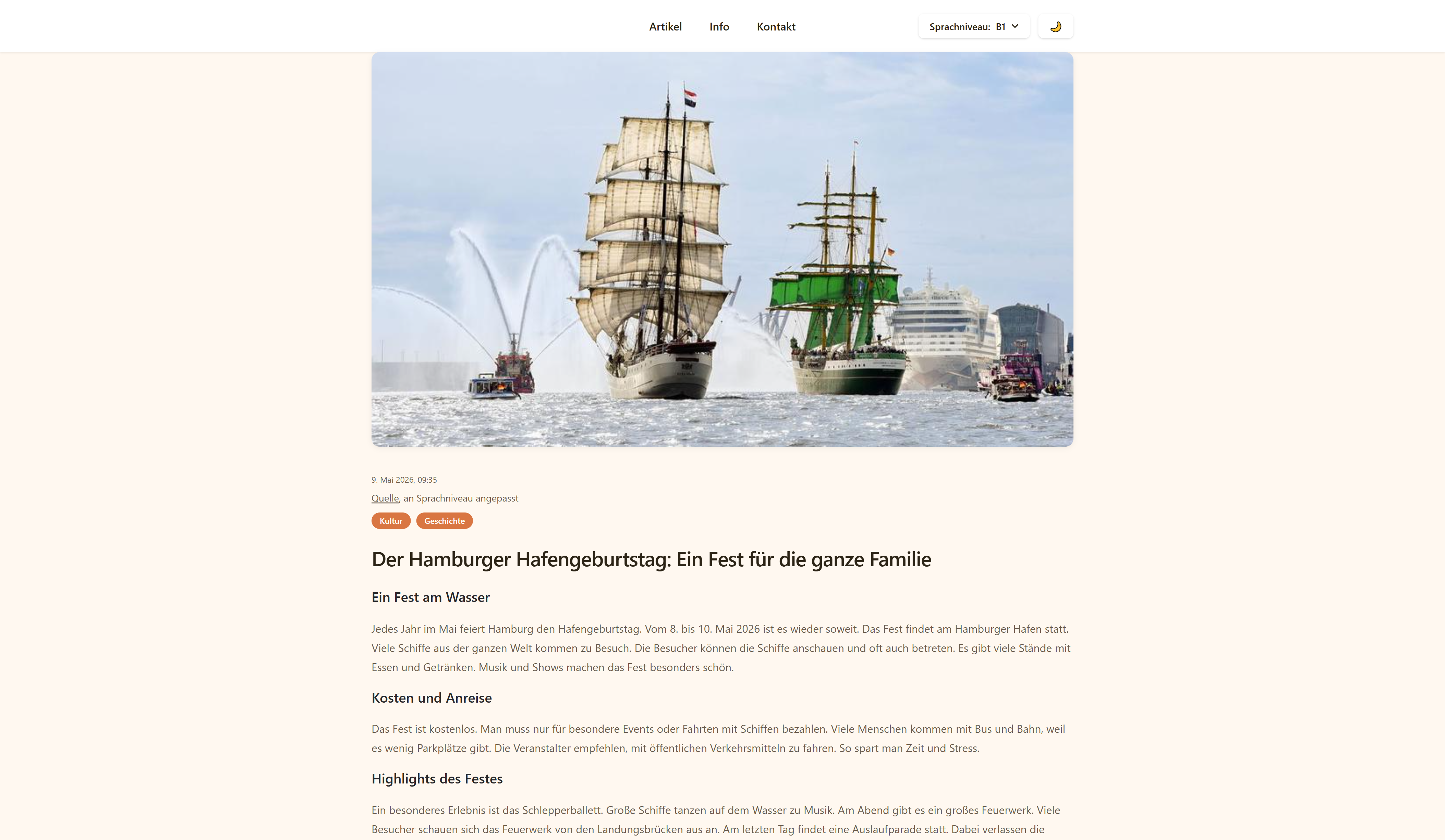 Deutsch-Lesen.com screenshot 2