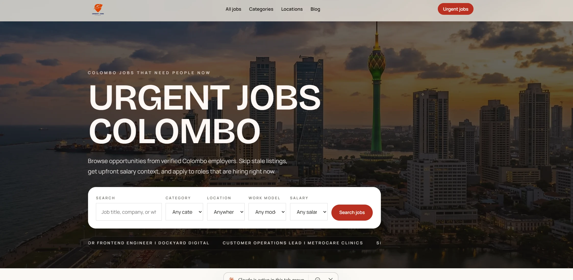 Urgent Jobs Colombo screenshot 1