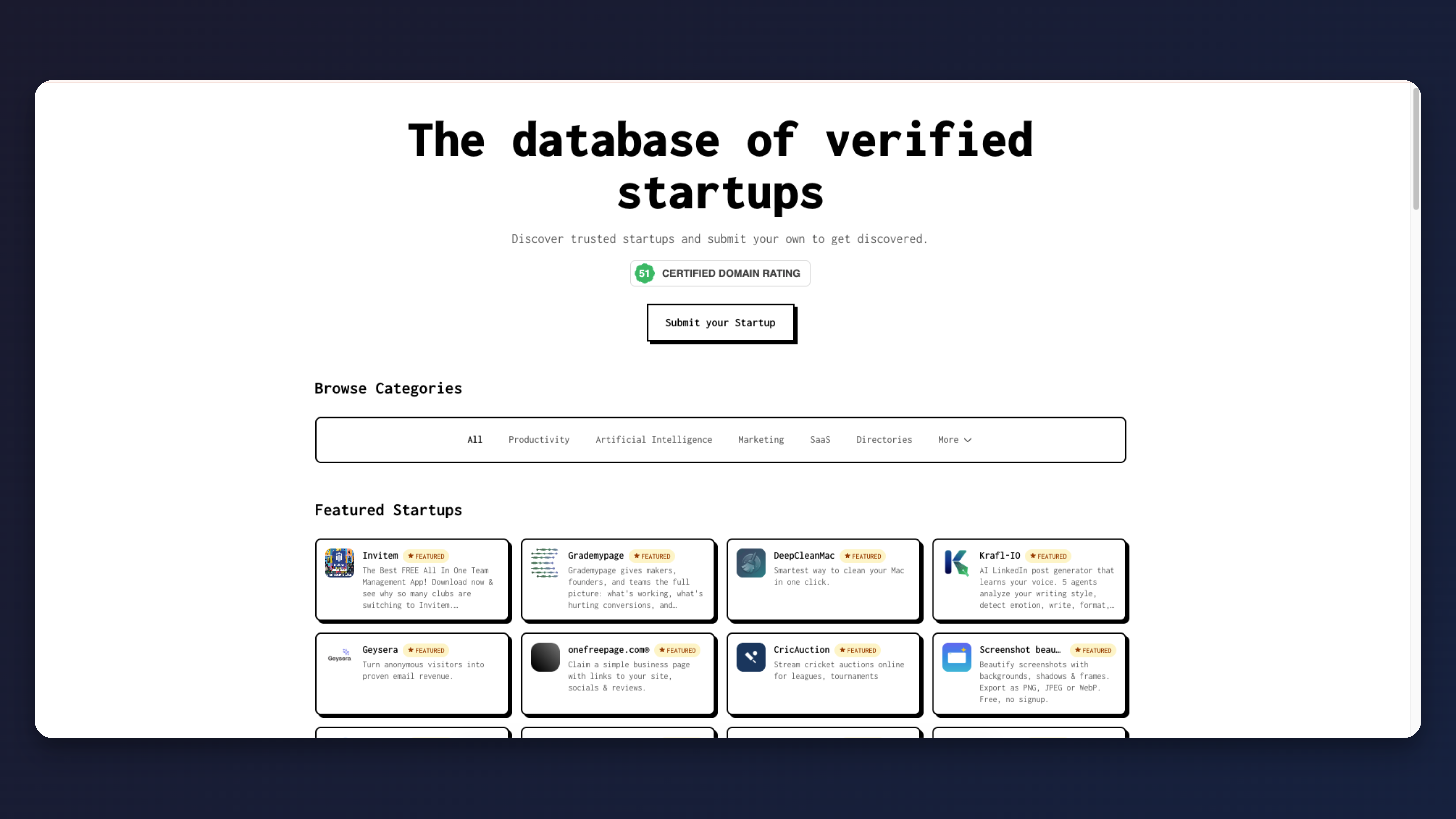 StartupTrusted screenshot 1