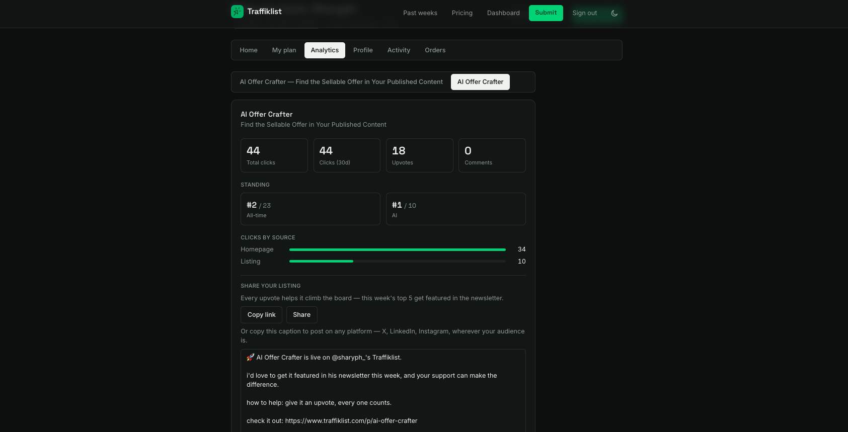 TraffikList screenshot 2