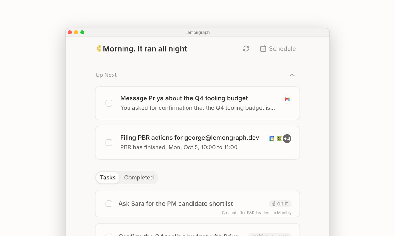 Lemongraph screenshot 2