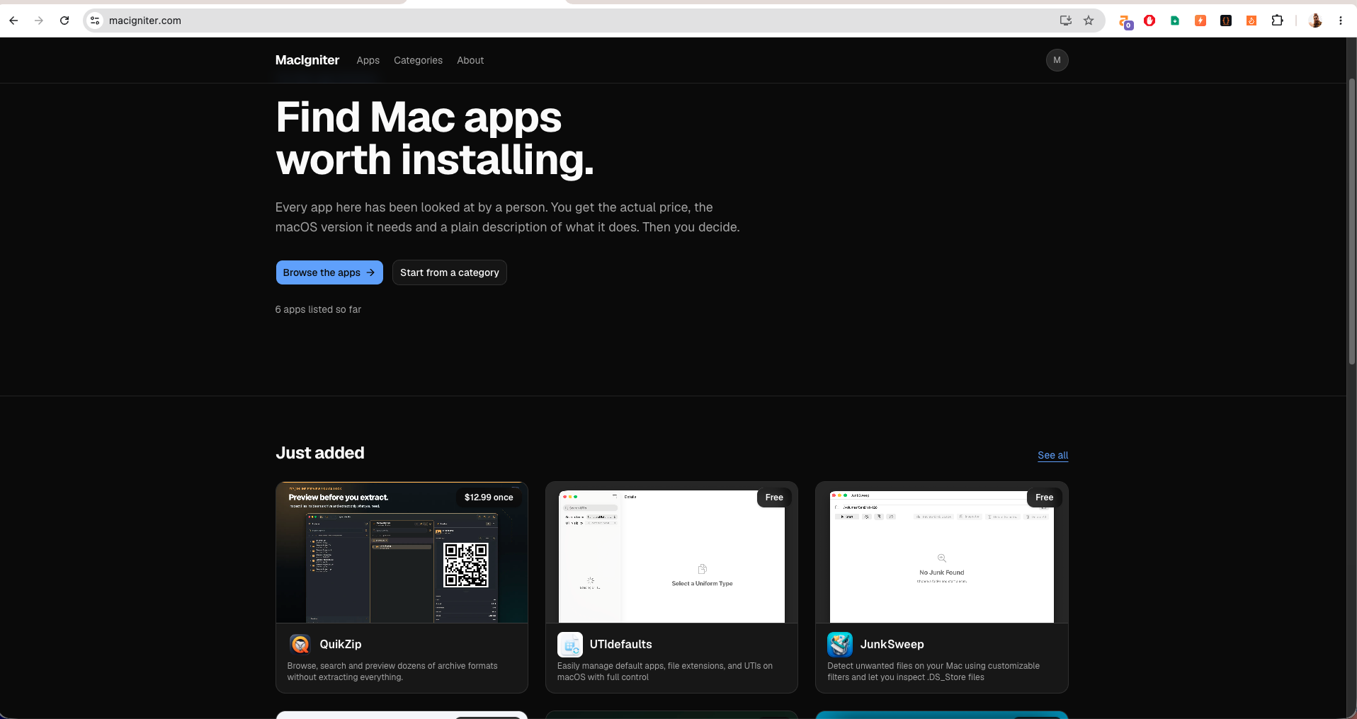 MacIgniter screenshot 1