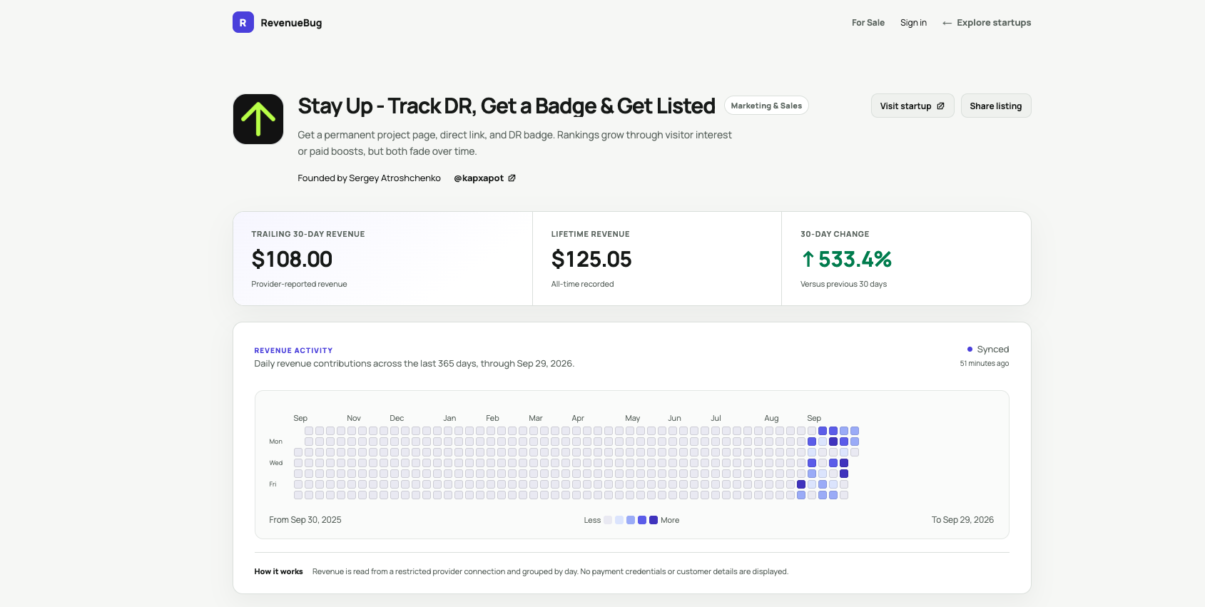 RevenueBug screenshot 1