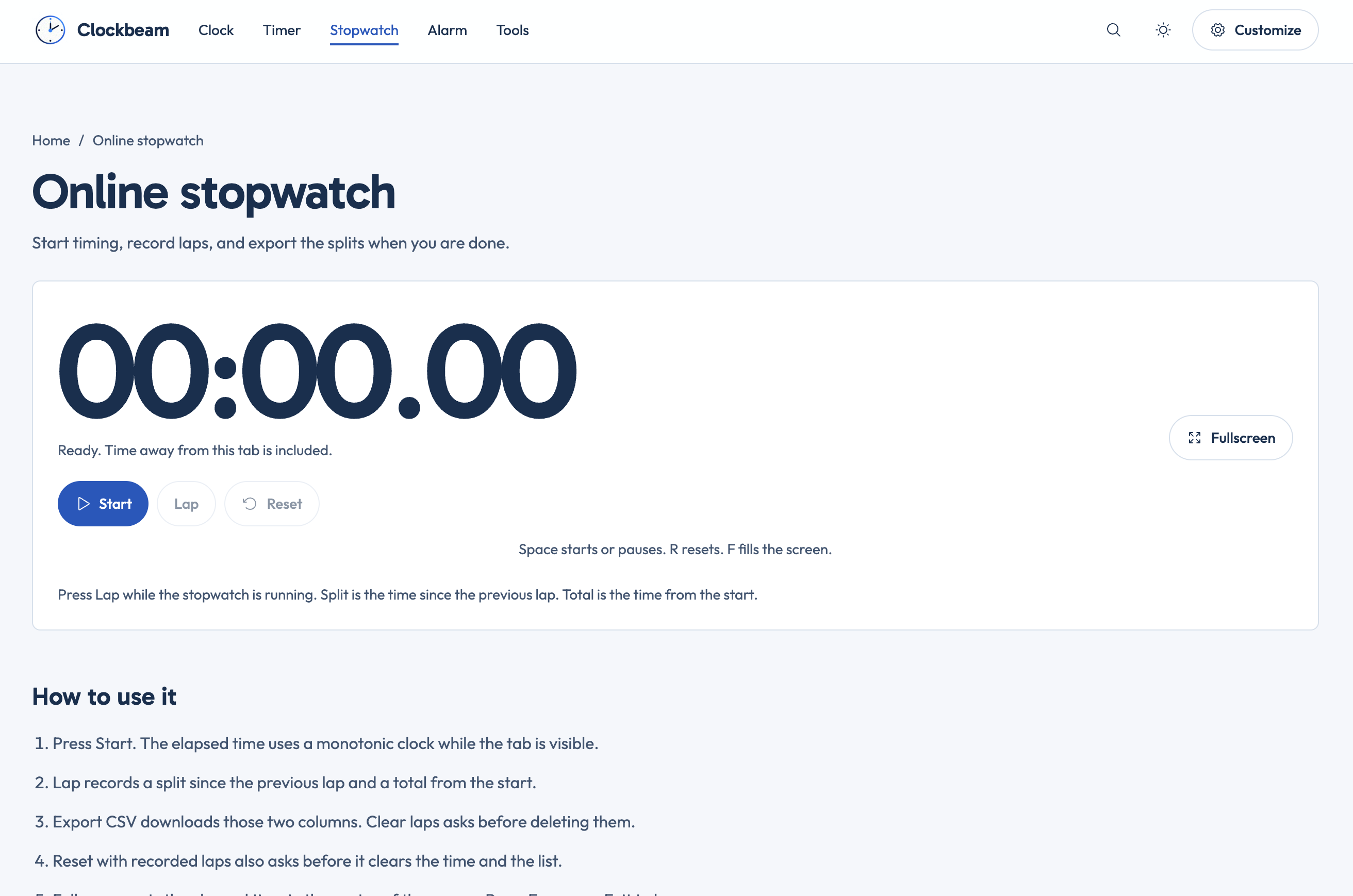 ClockBeam screenshot 3