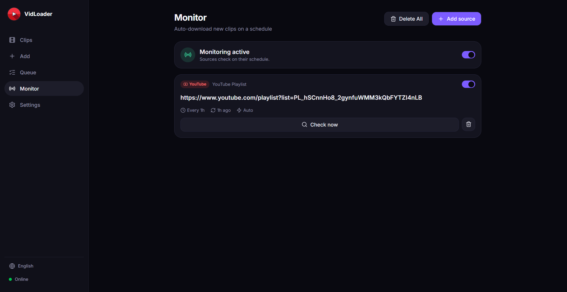 VidLoader screenshot 2