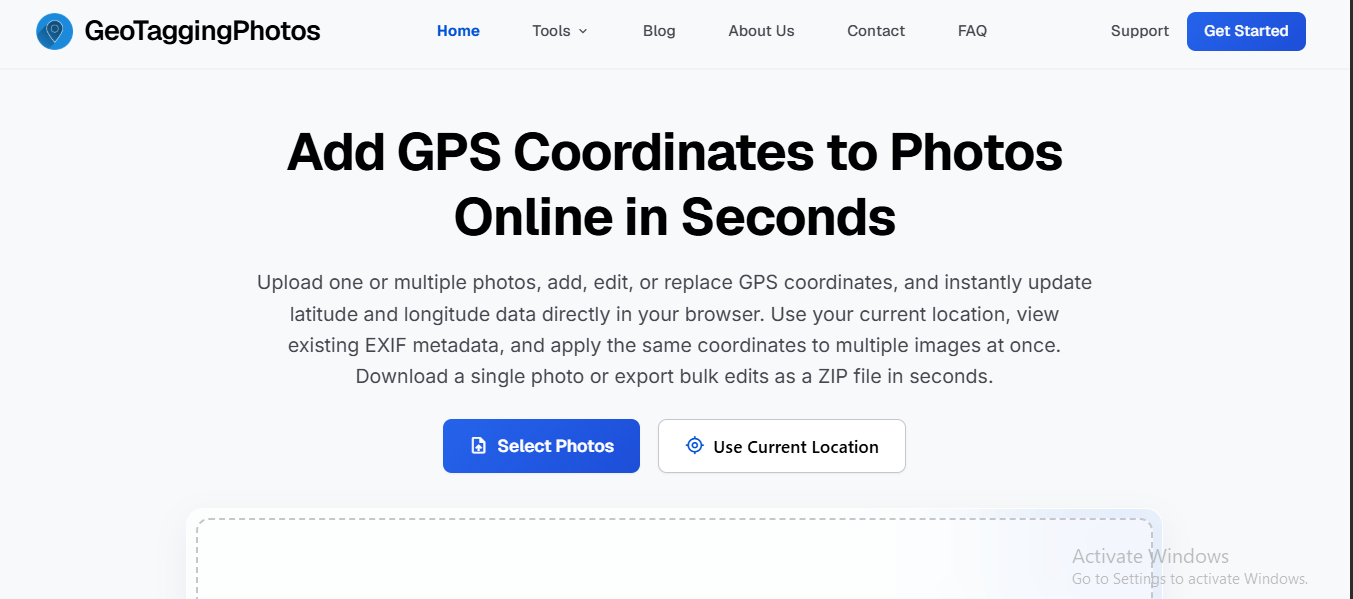 GeoTaggingPhotos screenshot 1