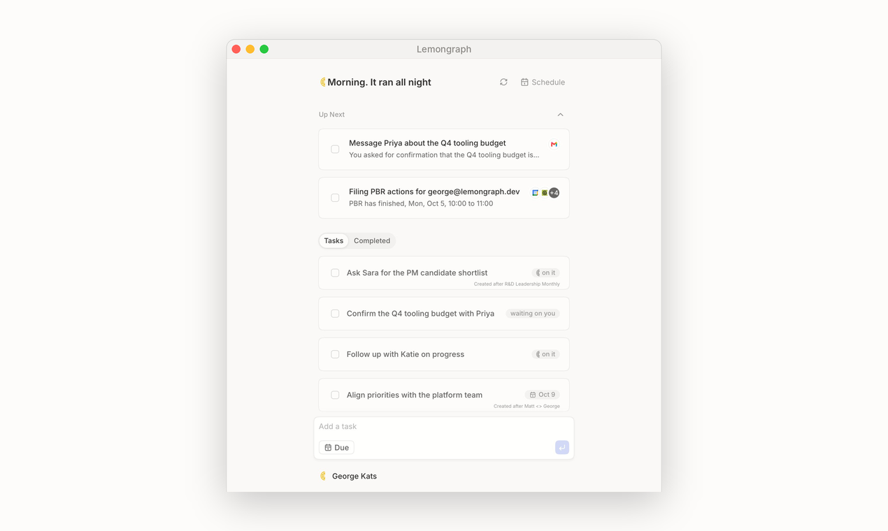 Lemongraph screenshot 1
