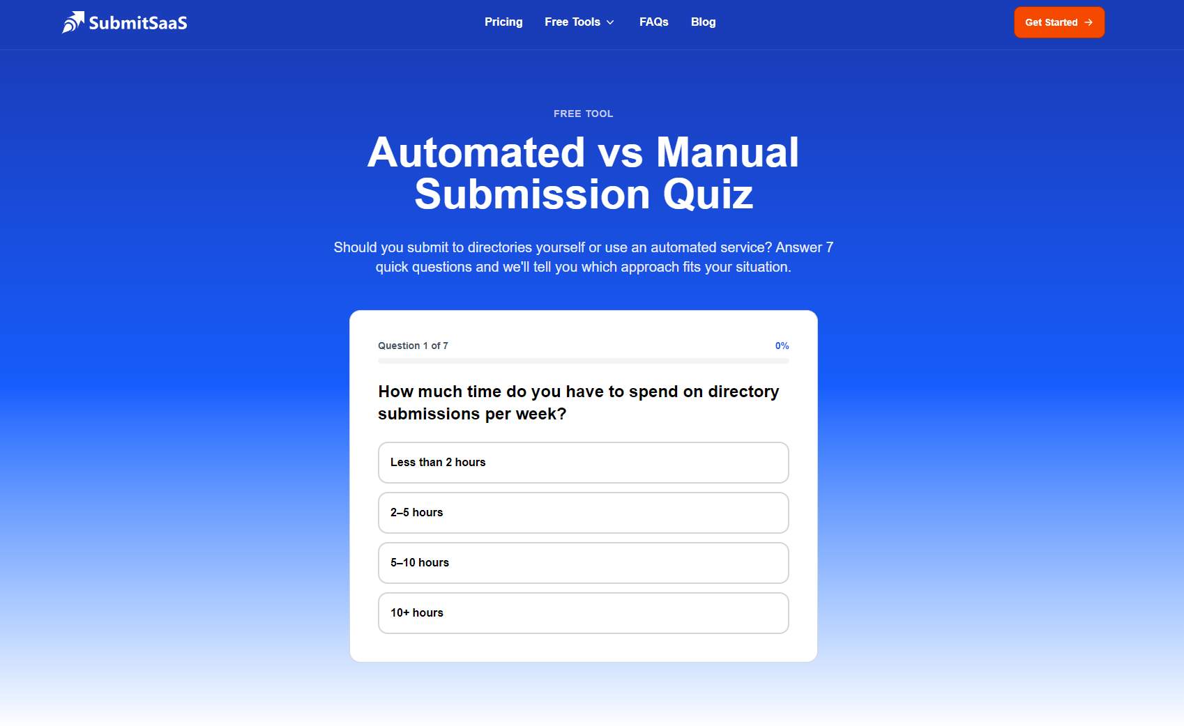 Automated vs Manual Submission Quiz screenshot 1