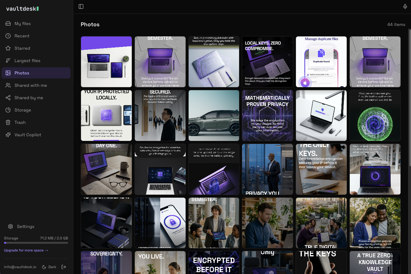 VaultDesk screenshot 2