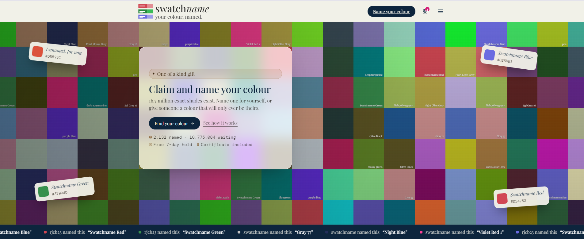 Swatchname screenshot 3
