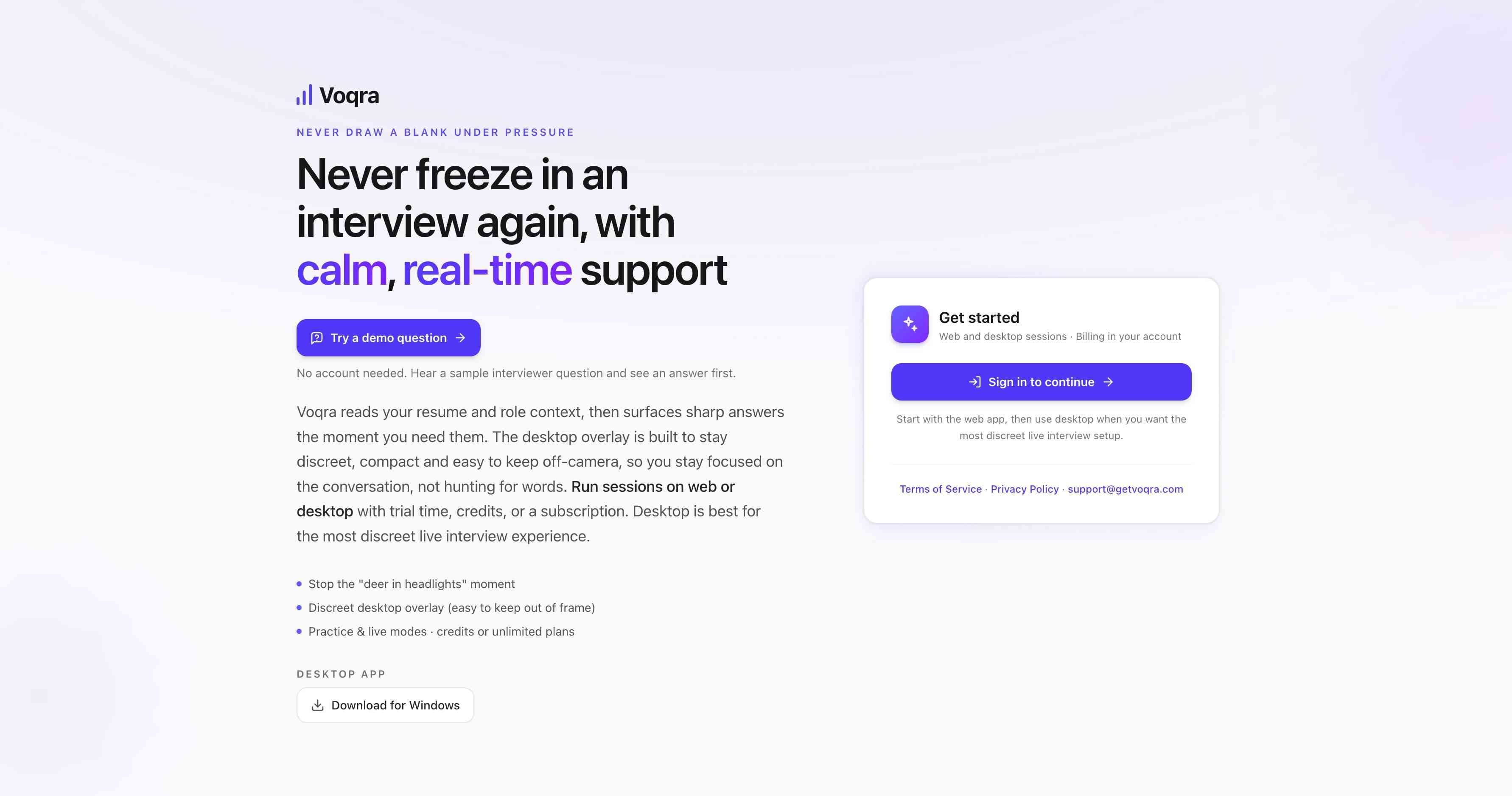 Voqra screenshot 1