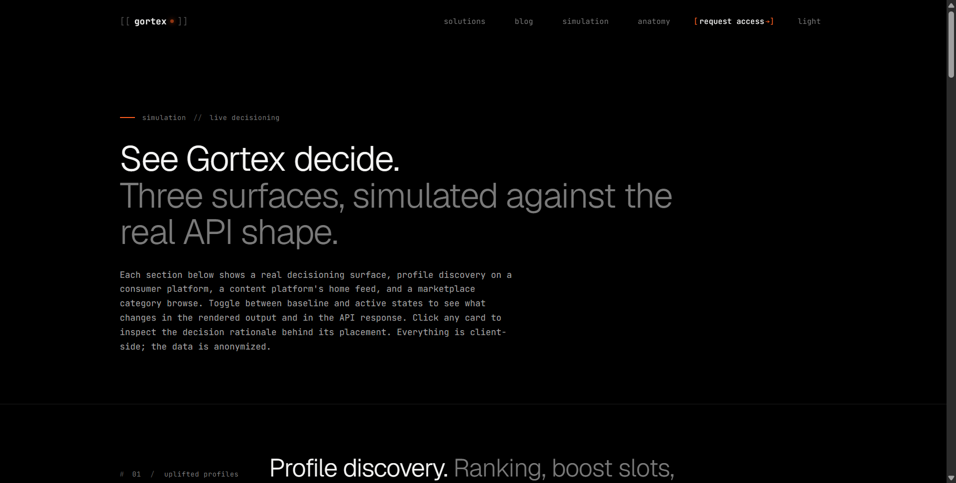 Gortex screenshot 2