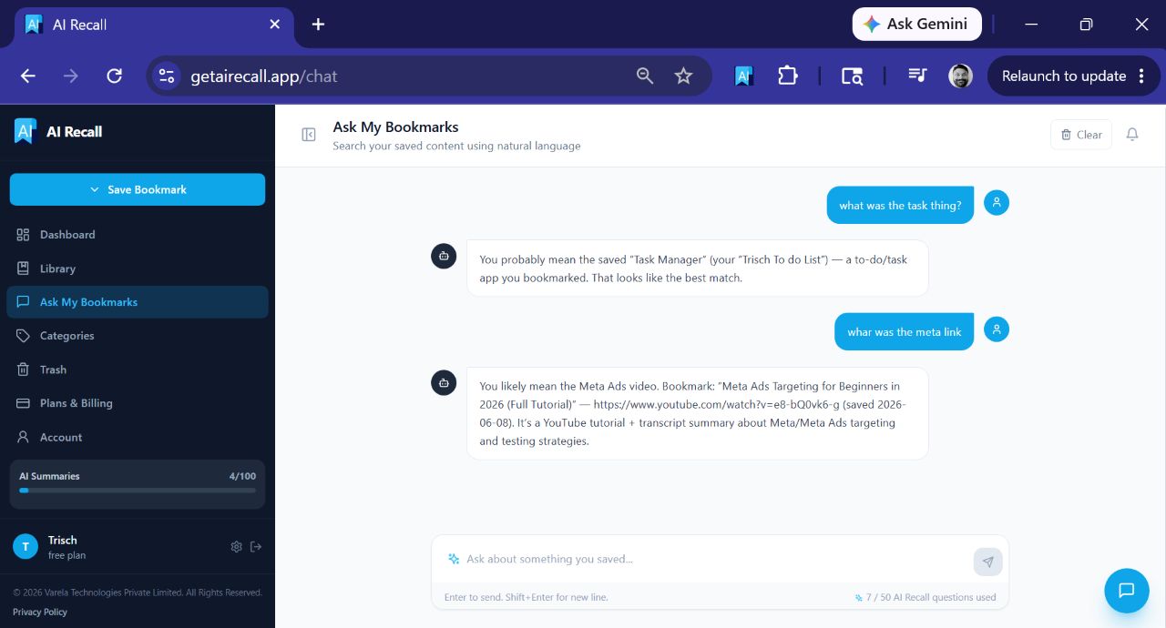 AI Recall screenshot 2