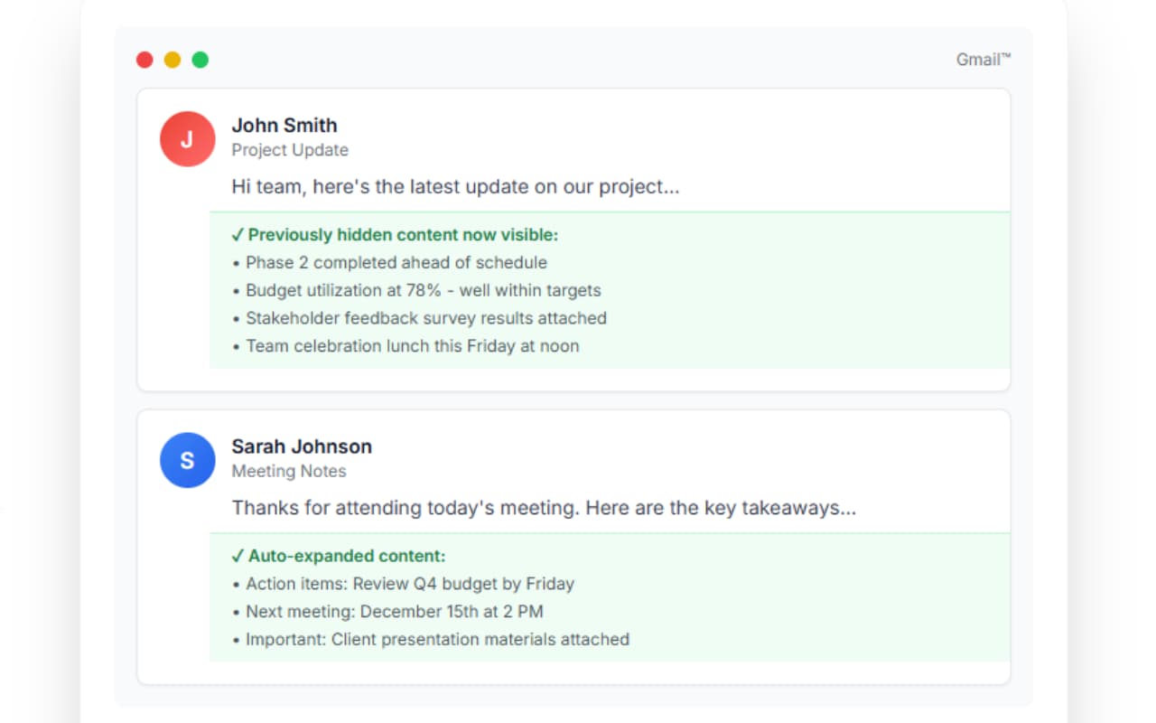 Trimless for Gmail™ V3 screenshot 2