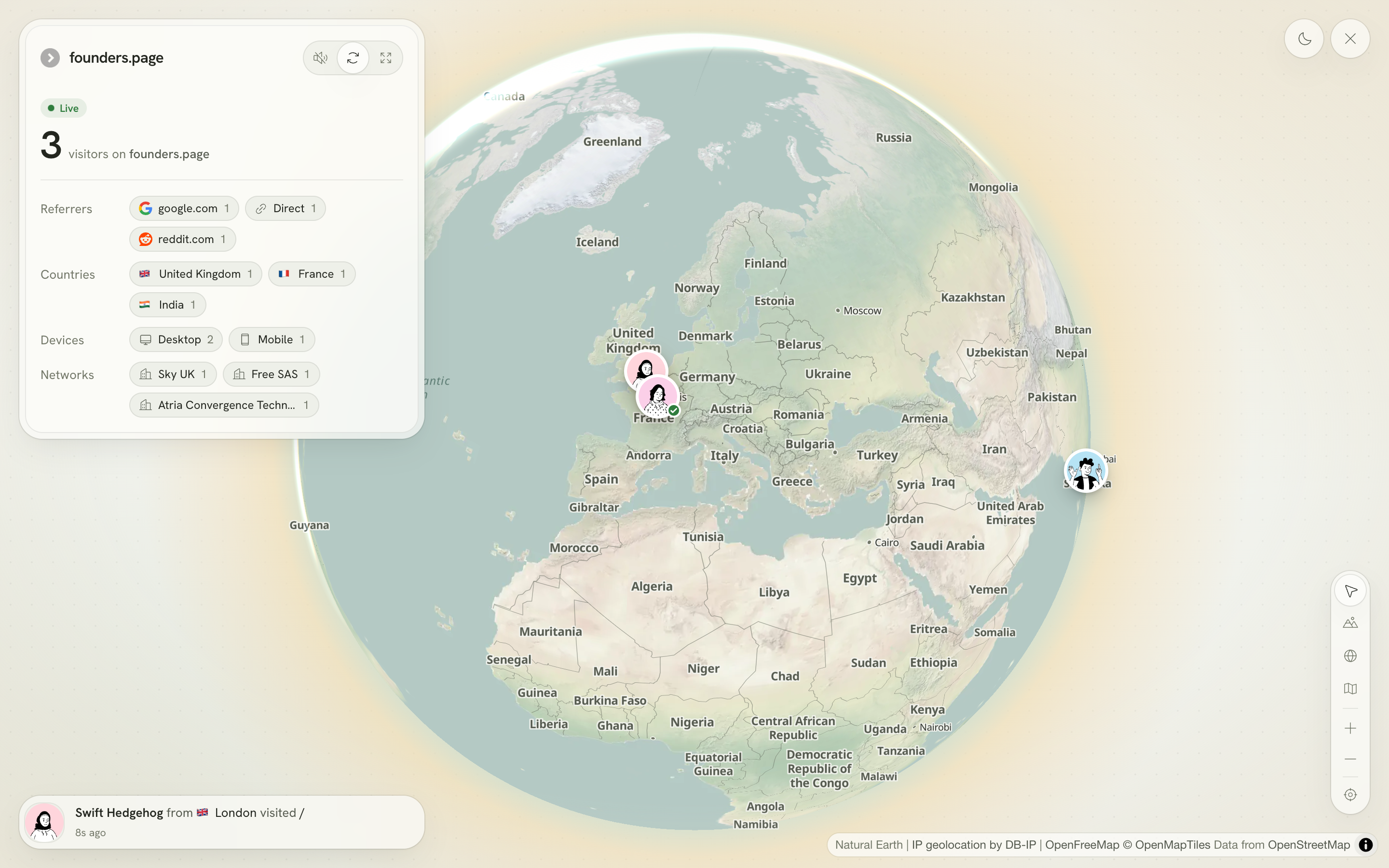 Lantern Analytics : web analytics for founders screenshot 3