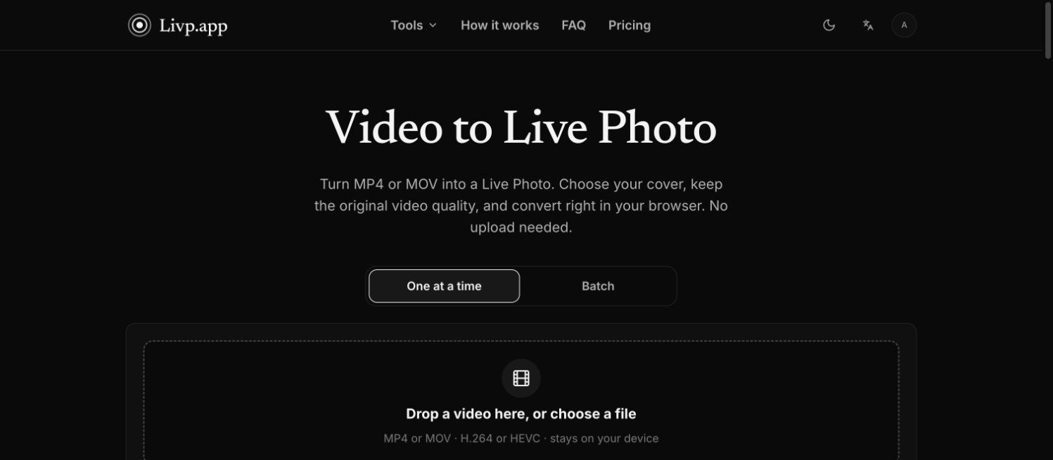 Livp.app screenshot 1