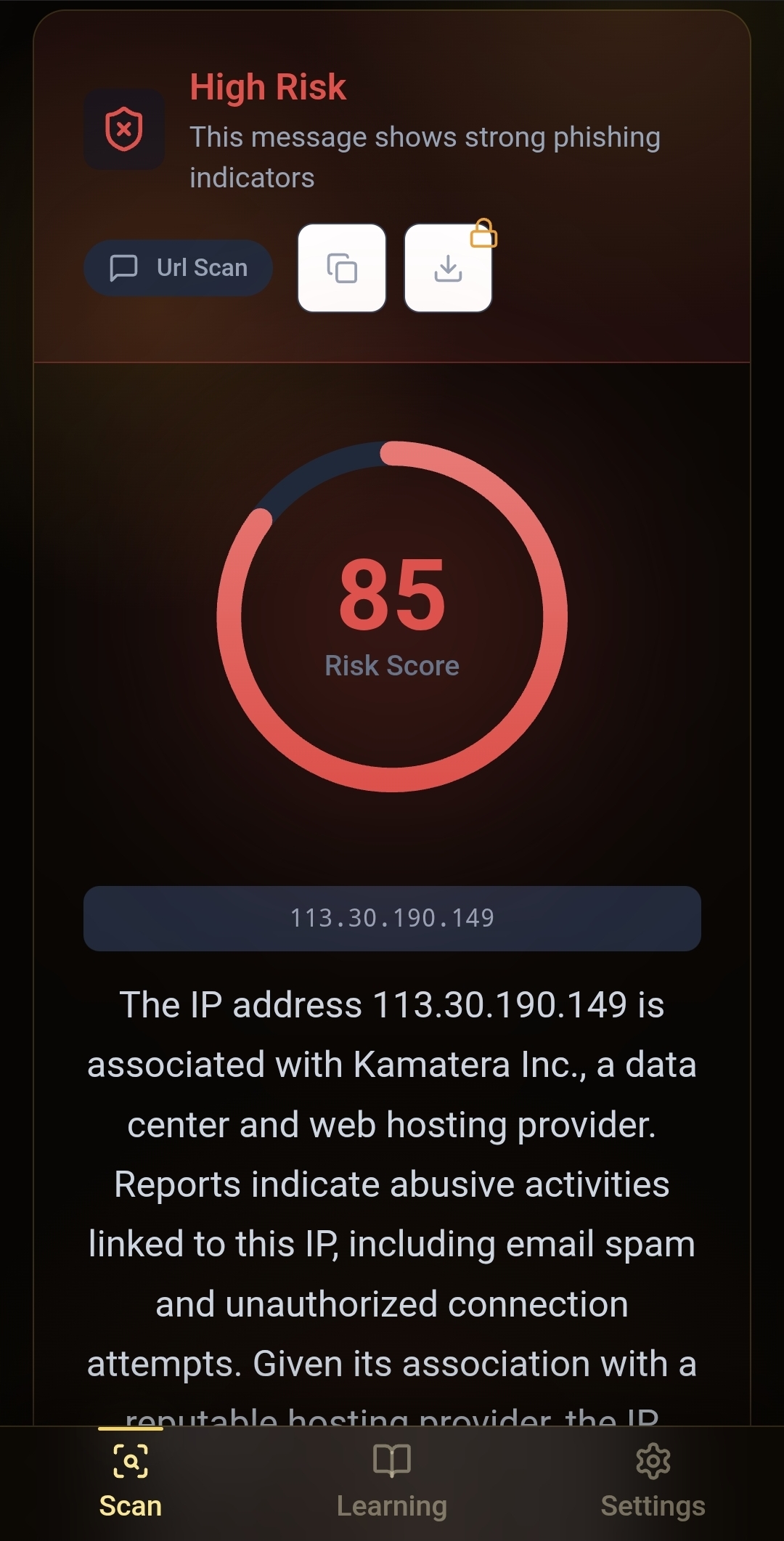PhishGlass screenshot 3