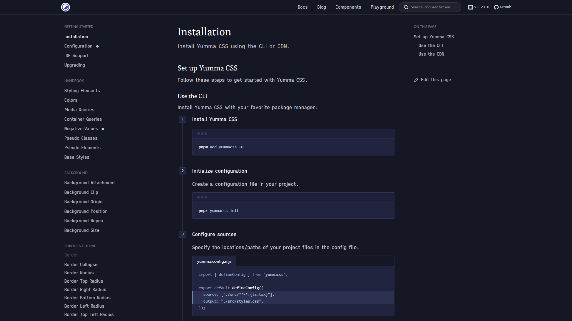 Yumma CSS screenshot 2