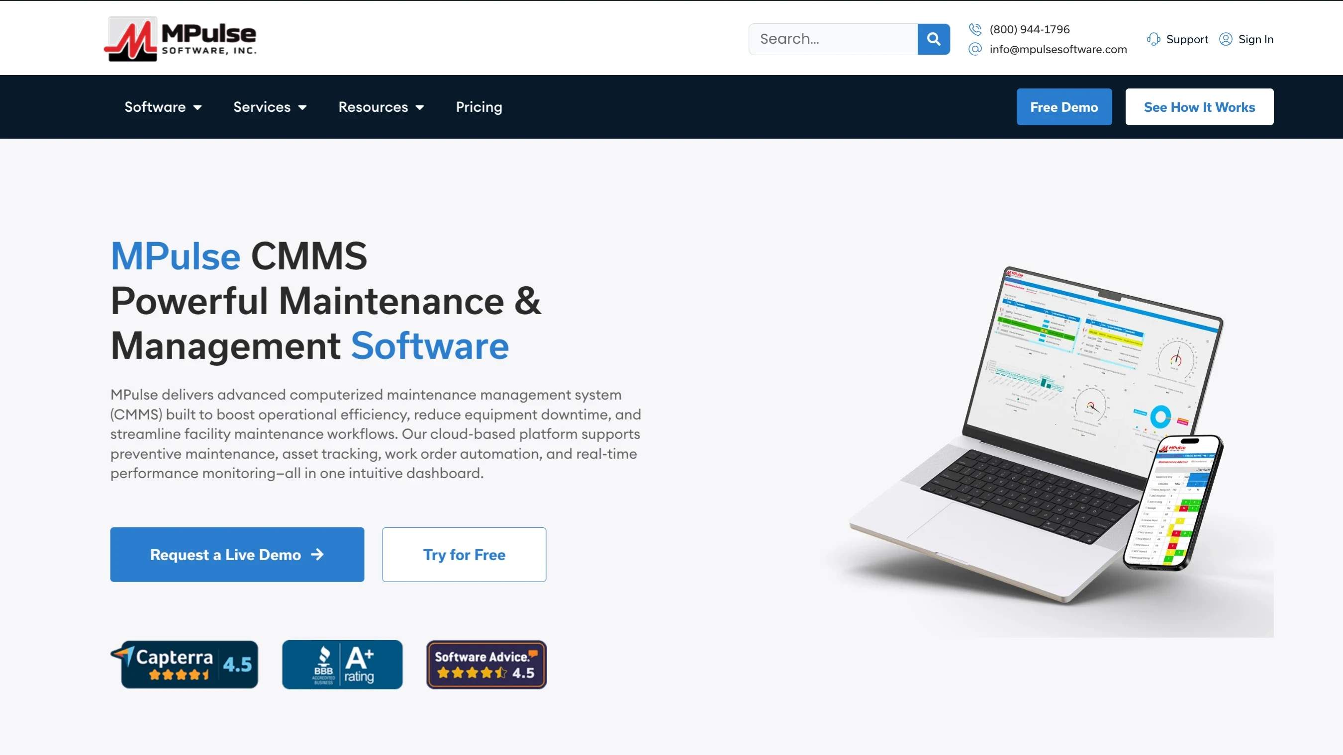 MPulse CMMS Software screenshot 1