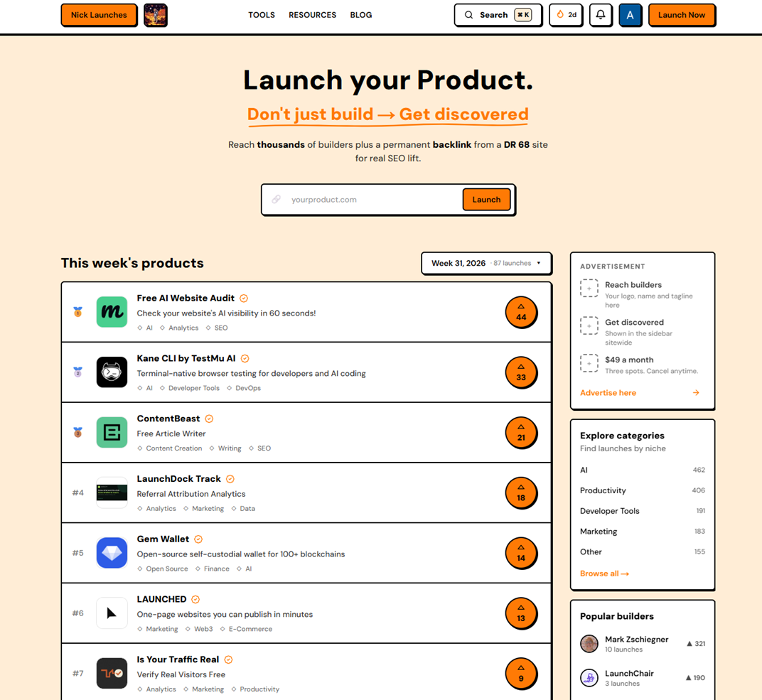 Nick Launches screenshot 1