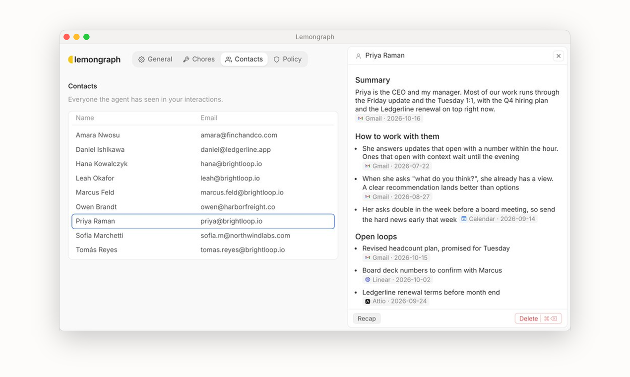 Lemongraph screenshot 3