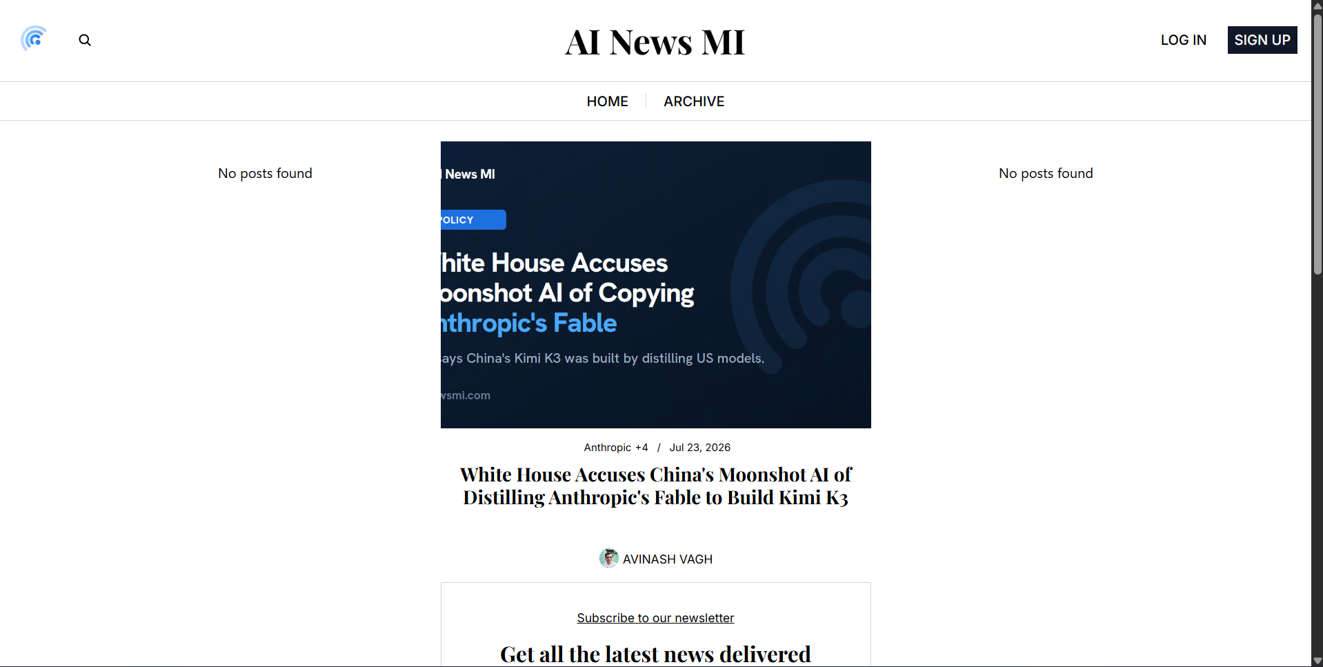 AI News MI screenshot 2