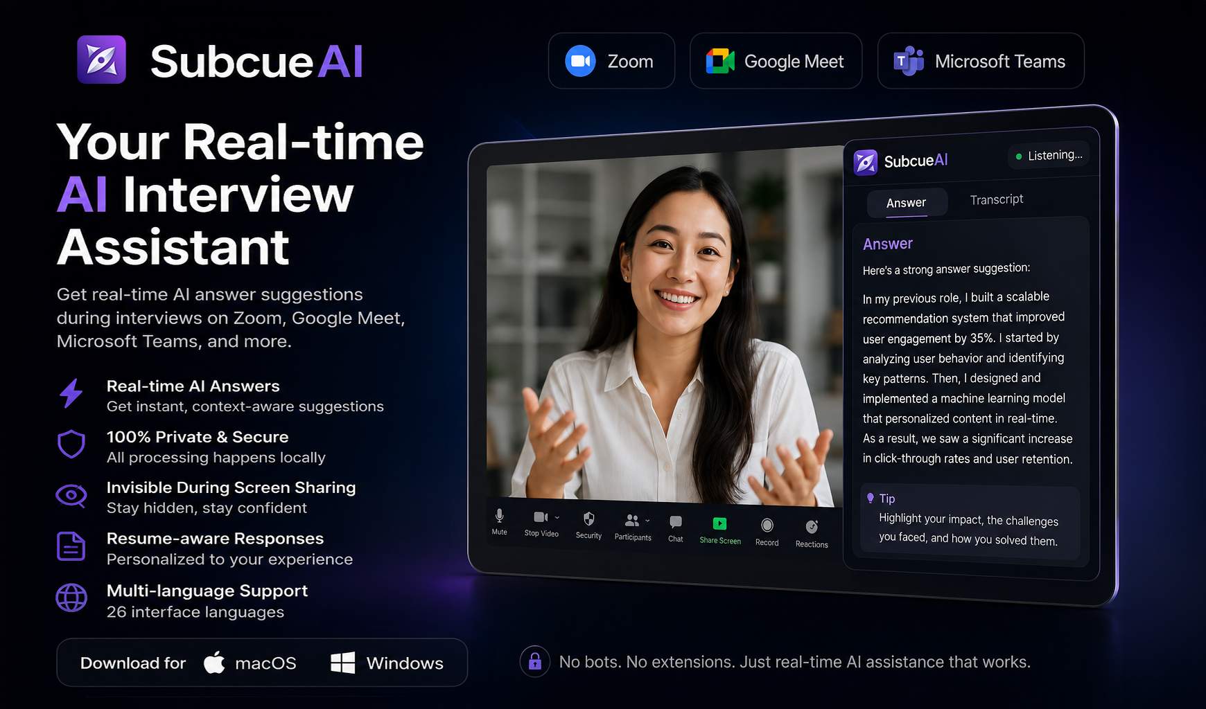 SubcueAI screenshot 1