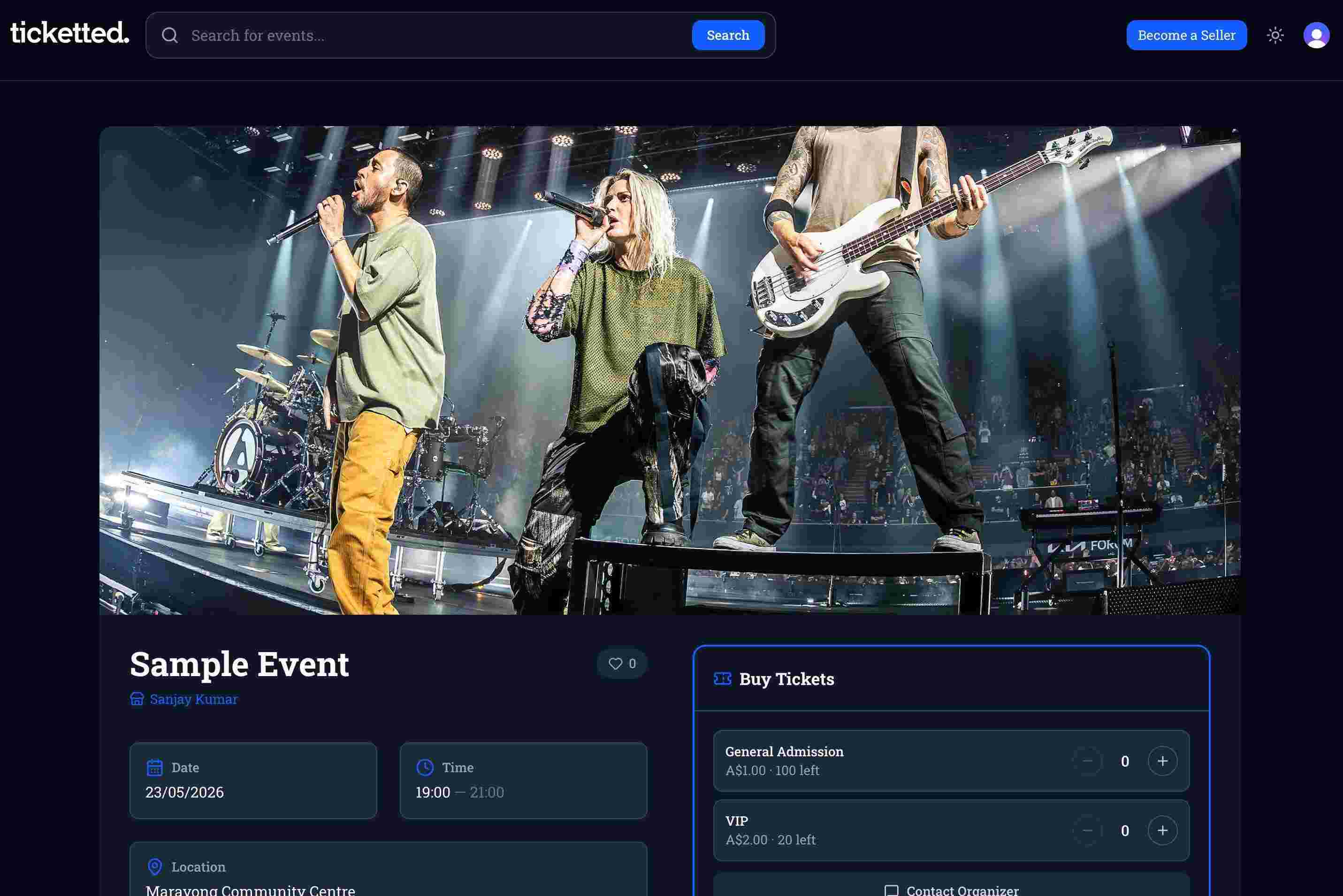 Ticketted screenshot 1