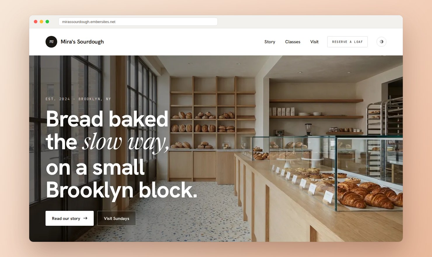 Ember Websites screenshot 1