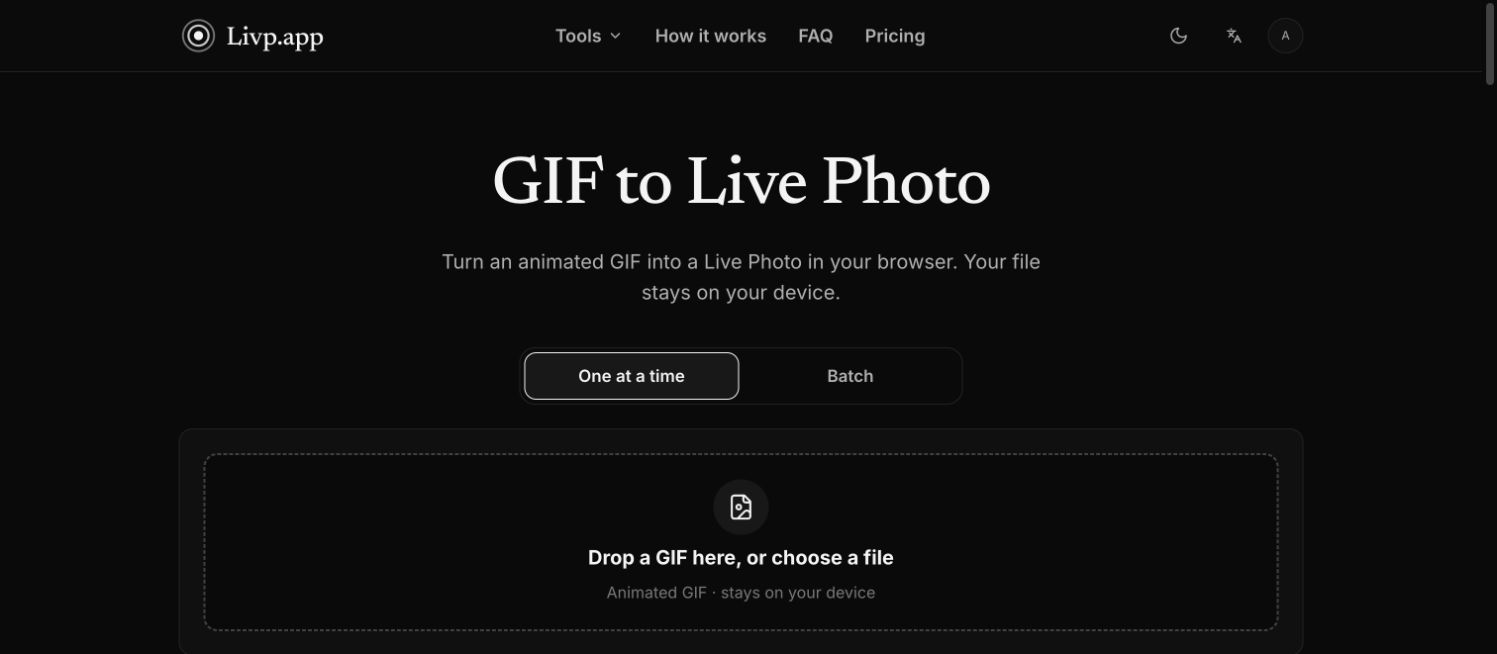 Livp.app screenshot 2