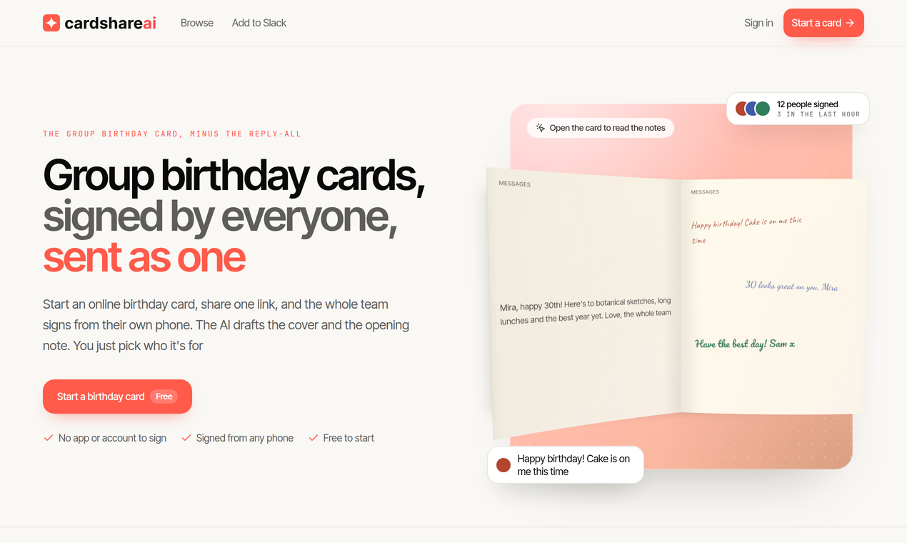 CardShare.ai screenshot 2