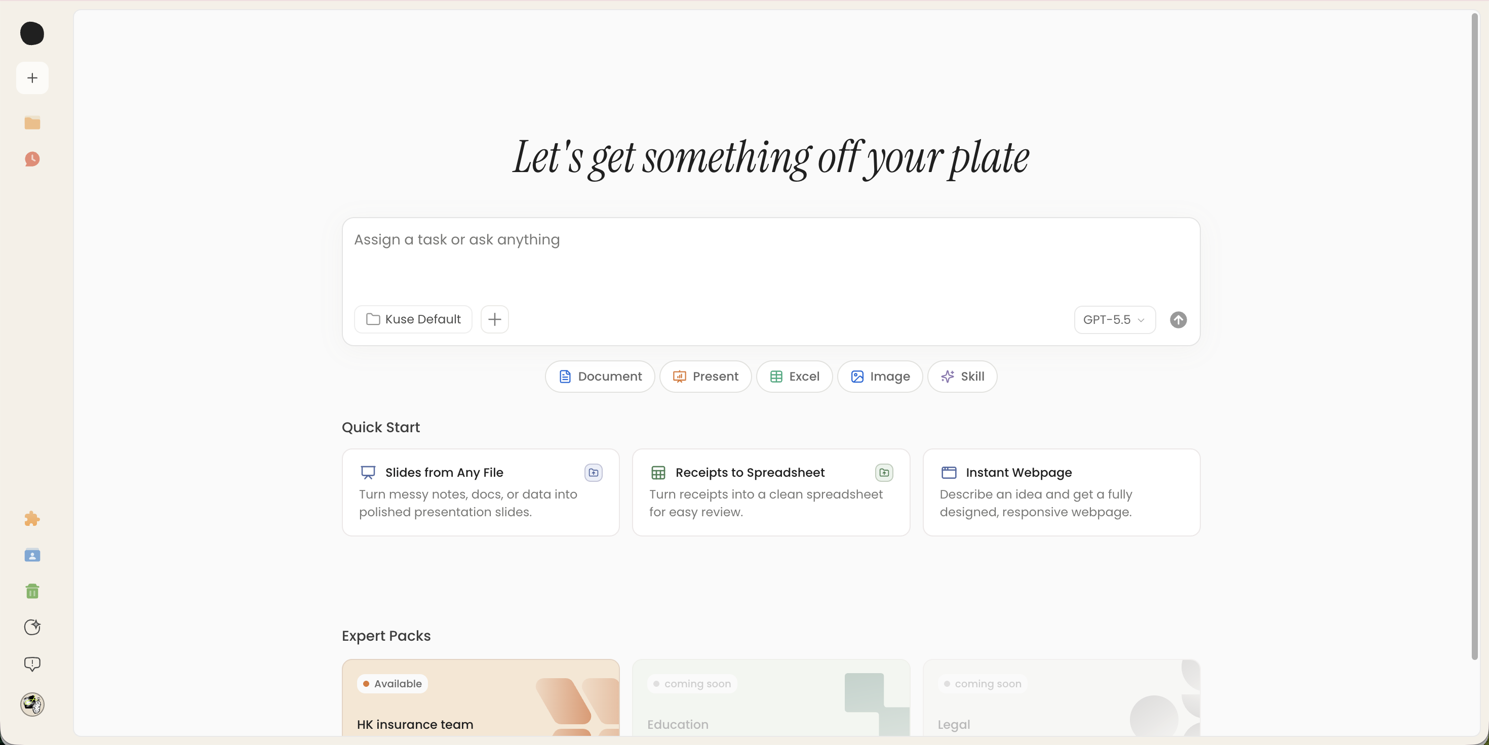 Kuse AI screenshot 2