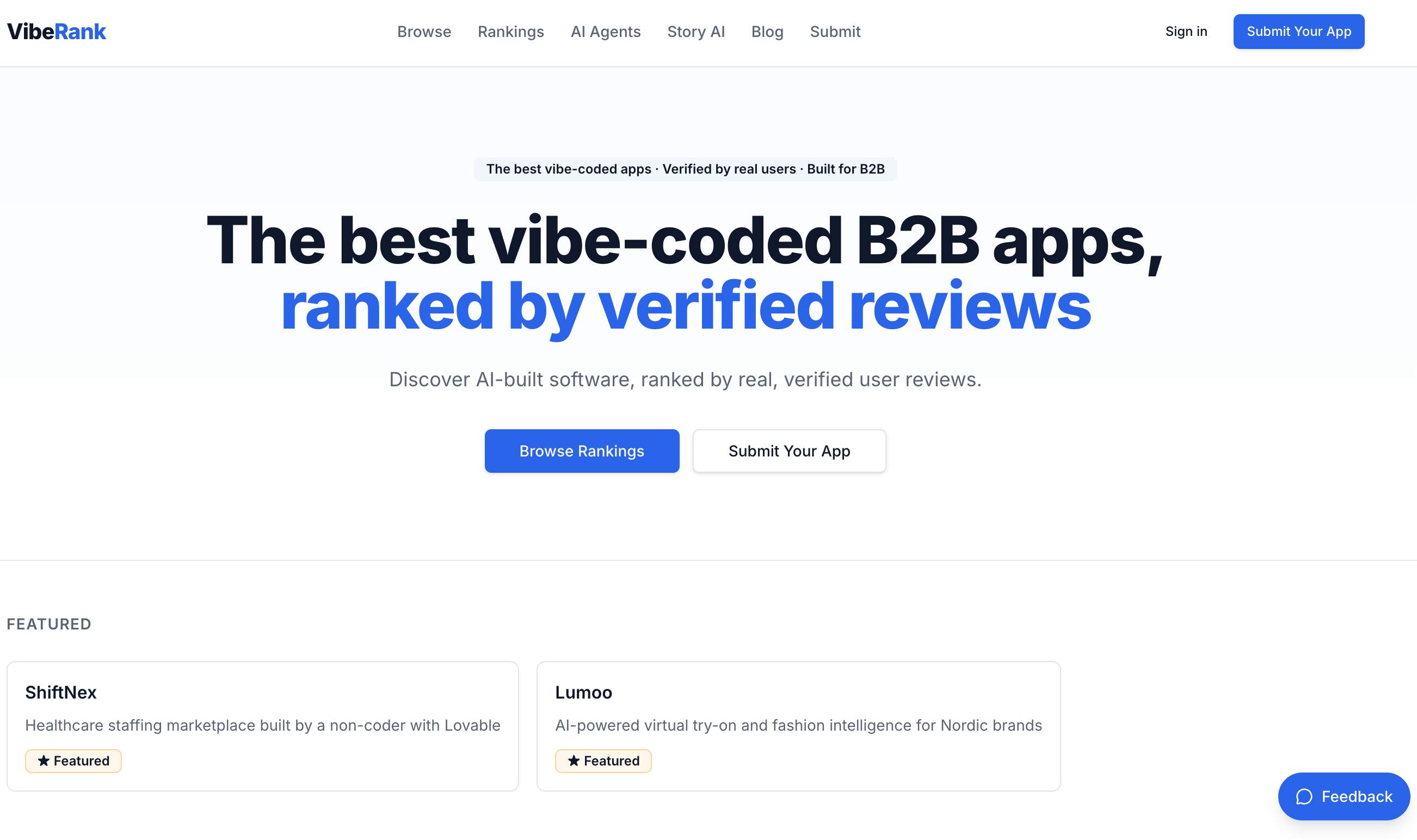 VibeCodeApps screenshot 1