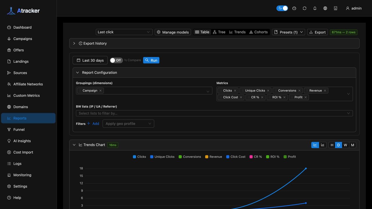 Atracker screenshot 1